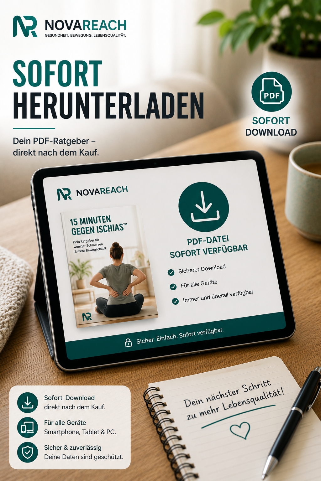 „15 Minuten gegen Ischias™ – Das digitale Rückenprogramm“